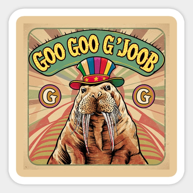 Goo Goo G'Joob Sticker by Dizgraceland